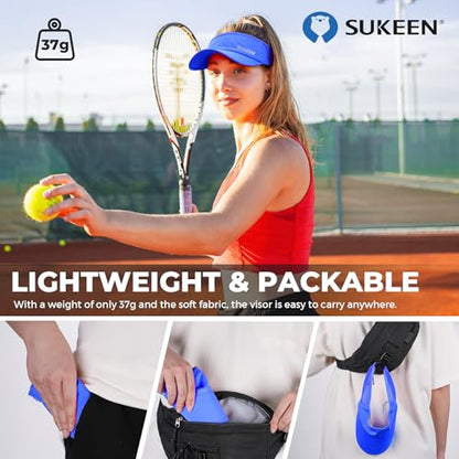 Sukeen Lightweight Sports Sun Visor Hat for Men Women - color: Blue