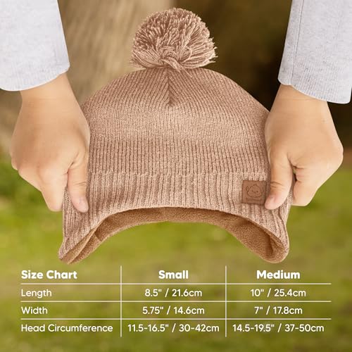 KeaBabies Baby Beanies, Winter Baby Hats for Boys, Girls (Dune, 6-36M) - color: Dune