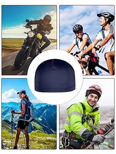 Boao Doo Rags Skull Cap for Men Sweat Wick - color: Gray, Navy Green, Black, size: Medium