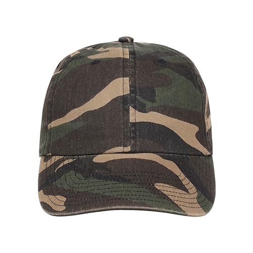 Lids Blank Baseline Dad Adjustable Strapback Hat - color: Camo