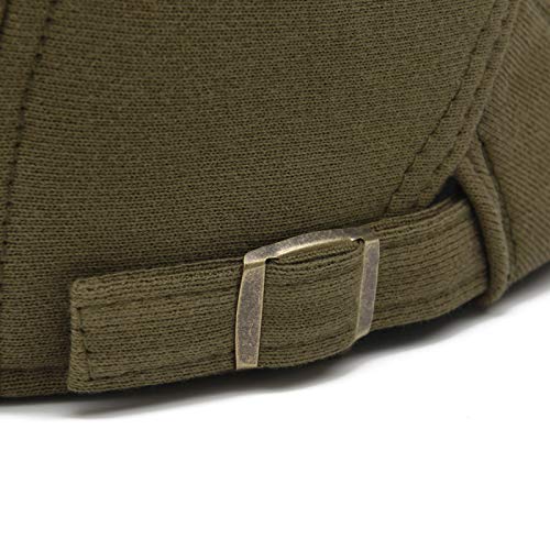 VOBOOM Men Newsboy Cap Cotton Flat Ivy Gatsby Driving Hat - color: Green