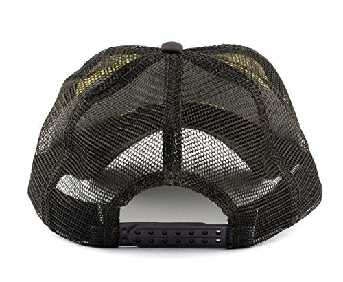 NYFASHION101 Plain Mesh Trucker Hat - Breathable 6-Panel Daily Snapback Cap, Customizable Ideal for DIY Embroidery & Patches - color: Brown/White