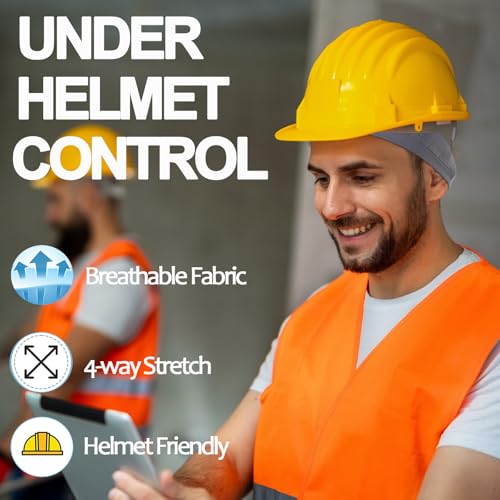 Cooling Skull Caps for Men Hard Hat Helmet Liner Cycling Cap Running Beanie - color: 1pcs Gray