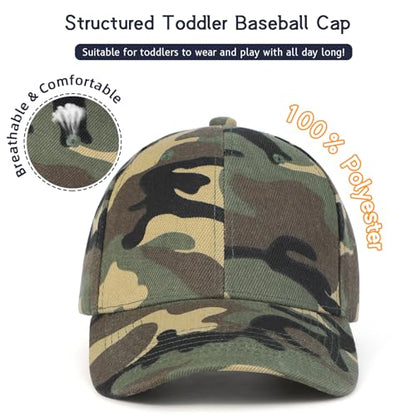 Durio Toddler Baseball Hat Adjustable Kids Hat for Boys Ages 3-8 - color: A Army Green Camouflage