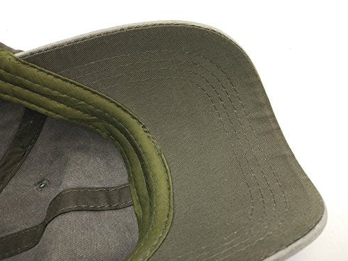 Glamorstar Classic Unisex Baseball Cap Adjustable Washed Dyed Cotton Ball Hat - color: Army Green