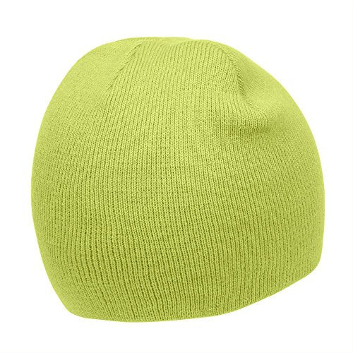 TOP HEADWEAR Cuffless Beanie for Men Women, Unisex Short Beanies Skull Cap - color: Melon Green