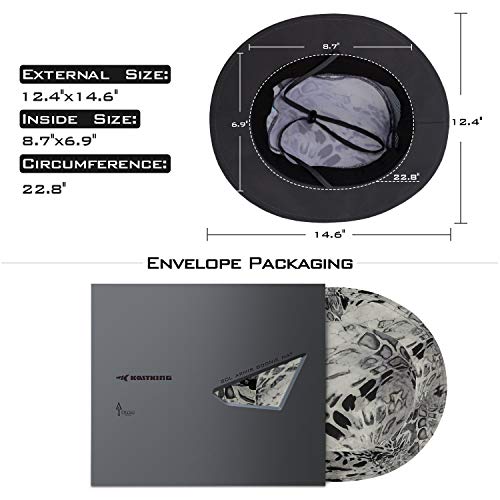 KastKing Sol Armis UPF 50 Boonie Hat for Sun Protection,Men Women - color: Silver Mist