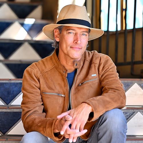 Unisex Palm Beach Fedora, Medium-Large or XL, Packable, UPF 50+, Adjustable - color: Camel, size: Medium-Large