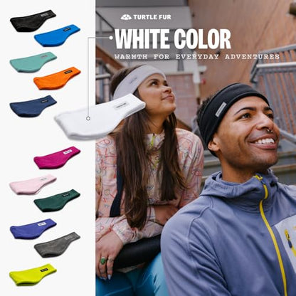 Turtle Fur Bang Band - Warm Headbands for Men and Women - color: White