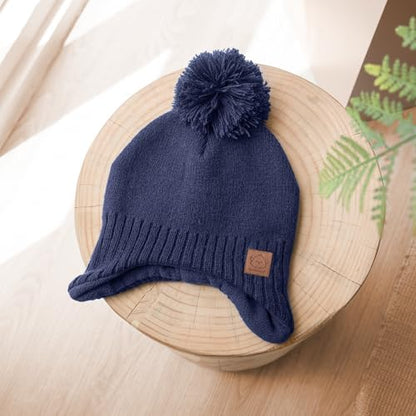 KeaBabies Baby Beanies, Winter Baby Hats for Boys, Girls (Cobalt, 6-36M) - color: Cobalt