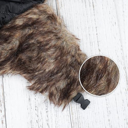 ONWAY Trapper Hat Winter Hats for Women Men with Faux Fur Ear Flaps - color: Coffee