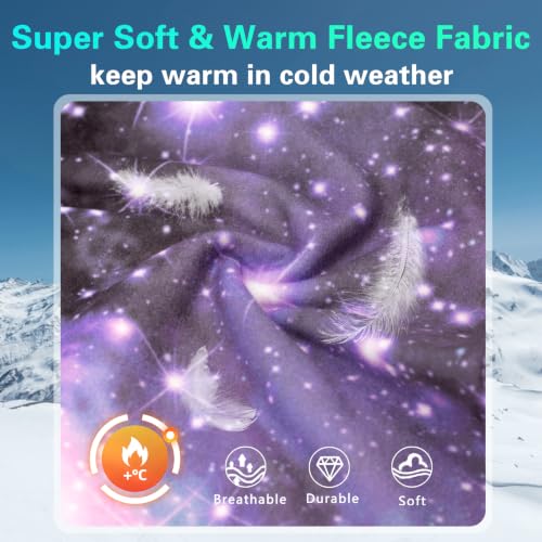 GoxRunx Kids Balaclava Ski Mask,Fleece Face Mask Neck Warmer for Boys Girls,Windproof Face Cover for Cold Weather - color: Starry Sky