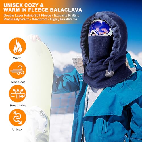 Balaclava Ski Mask Balaclava Face Mask for Men Women Winter PasamontañAs Hombre - color: Blue