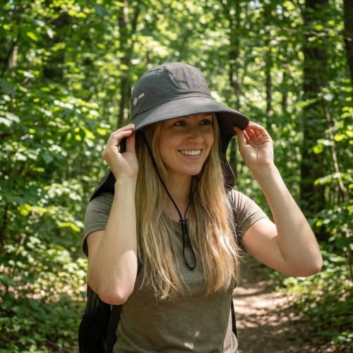 HH HOFNEN Sun Hat Foldable Wide Brim UPF 50+ Hat Fishing Hat for Man Women - color: Gray