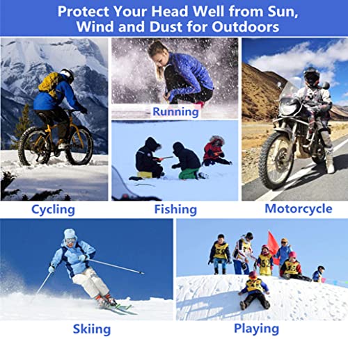 bodbop Balaclava Ski Face Mask Windproof Full Head Mask Sun UV Protection Face Cover for Men Women Outdoor Sports Cycling Cap - color: Black
