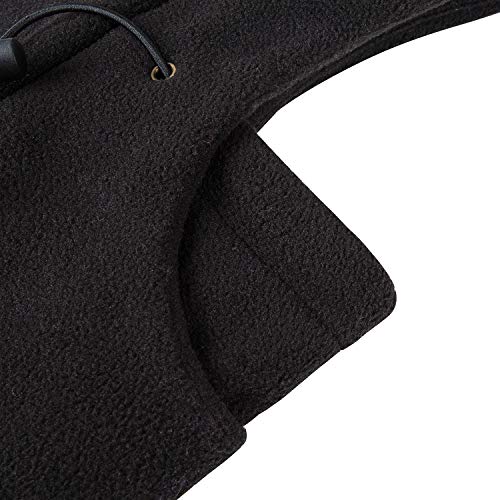 REDESS Winter Windproof Hat, Unisex Children Heavyweight Balaclava, Ski Mask with Thick Warm Fleece Face Cover - color: Black