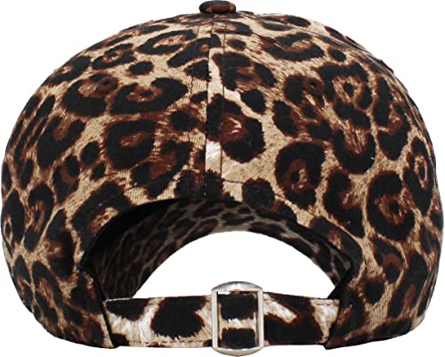 KBETHOS® Classic Washed Cotton Baseball Cap - color: Leopard