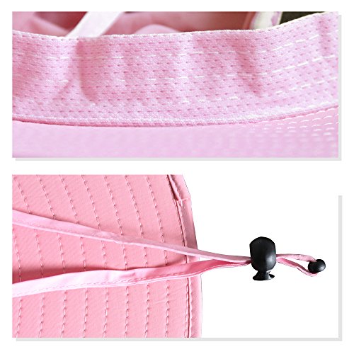YR.Lover.Outdoor Boonie Men and Women's Hat Sun Protection Waterproof Cap for Safari Fishing Hunting Bucket Hat - color: Pink