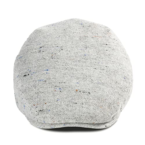 Toddler Wool Tweed Newsboy Cap - color: Flecked Light Grey, size: 12-24 Months