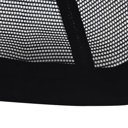 Trucker Hat Men Blank Mesh Suede Baseball Cap for Men and Women Baseball Hat 5-Panel Trucker Hat for Hunting & Hiking - color: Black