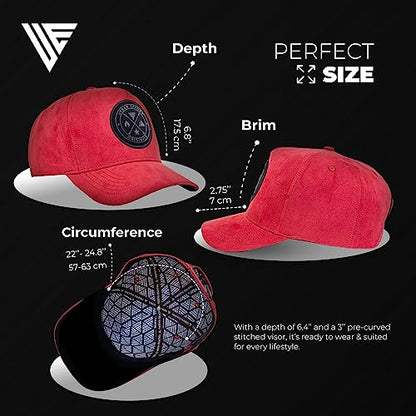 Urban Effort Trucker Hat for Men & Women, Mesh Back Baseball Cap, 5 Panel - color: Red, style: Classic Snapback
