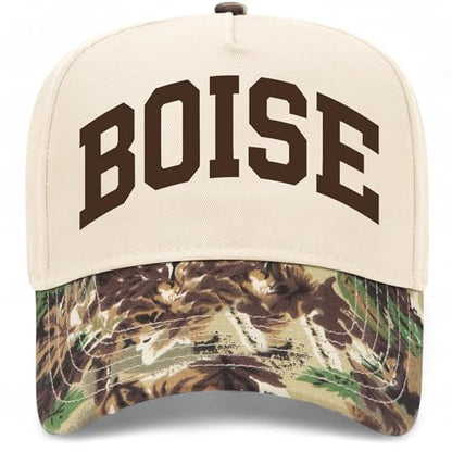 Boise Collegiate Hat - color: Woodland Camo/Natural