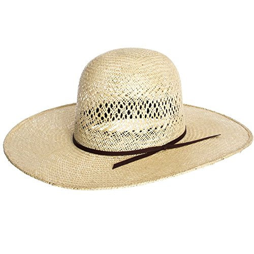 Rodeo King Jute Open Crown 4 1/2" Brim Straw Cowboy Hat Natural - size: 7