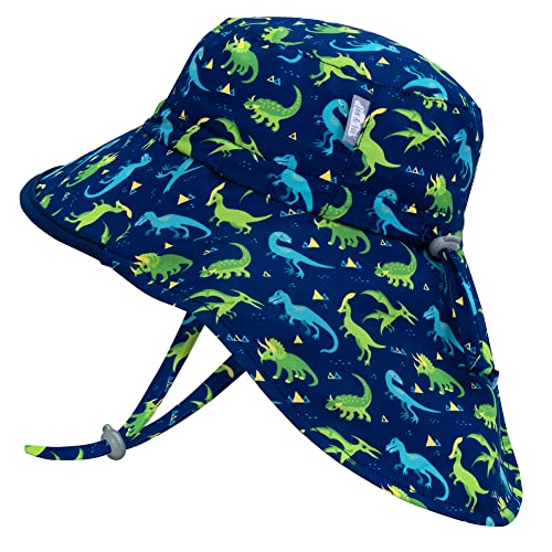 JAN & JUL 50+ UPF Quick-Dry Sun-Hats for Boys - color: Dinoland, size: 0-6 Months