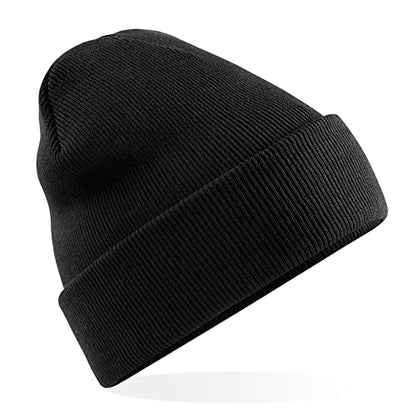 UTTPLL Baby Boy Girl Knit Warm Baby Hats Thick Soft Toddler Beanies Slouchy Ribbed Cuffed Beanie for Boys Girls - color: Black
