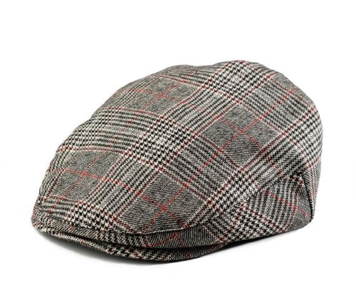 Born to Love Flat Scally Cap Boy's Tweed Page Boy Newsboy Baby Kids Driver Cap Hat - color: Gray and Black, size: X-Small