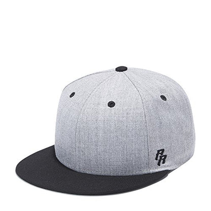 RIOREX Hip hop caps Fashion Animal Embroidery Baseball Cap for Men Adjustable Leather Belt Strapback Baseball Cap - color: Gray-black