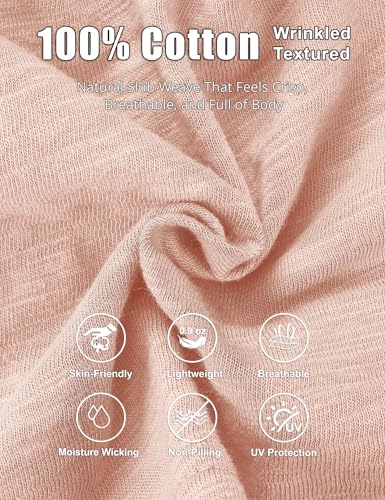 ROYBENS Lightweight 100% Cotton Slouchy Summer Beanie Men Women, Chemo Cap - color: 2pcs Pink + Purple, size: Medium