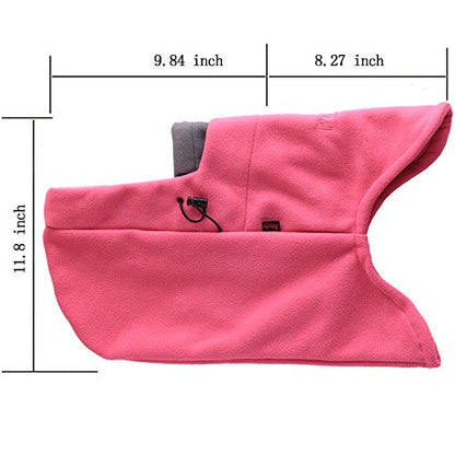 Warm Fleece Balaclava Ski Bike Full Face Mask Neck Warmer Winter Sports Cap - color: Rose Grey