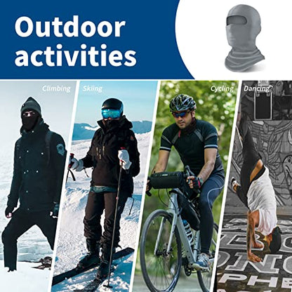 YESLIFE Summer Balaclava Ski Mask for Men&Women, Face Mask - color: Light Grey