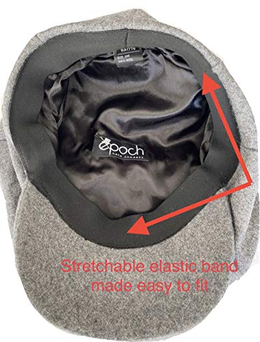 Oversized Men's Super Big 100% Wool 8 Panel Applejack Newsboy Cabbie Gatsby 20 Generation Hats (Not a Regular Apple hat) - color: Solid Red