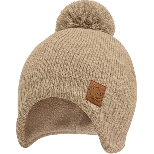 KeaBabies Baby Beanies, Winter Baby Hats for Boys, Girls (Taupe, 6-36M) - color: Taupe