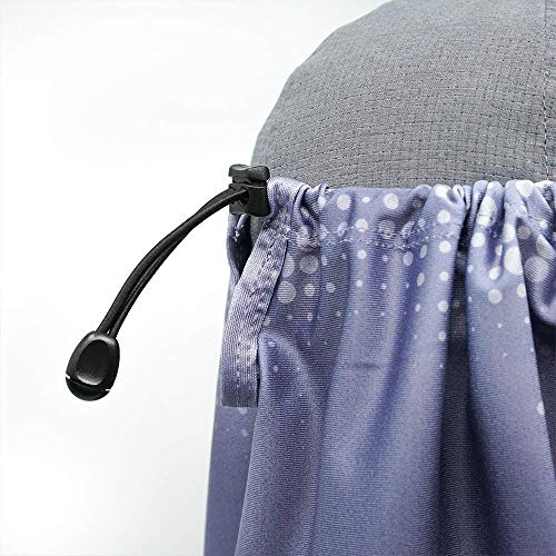 Sprigs Sun Protection Hat Shade Attachment with SPF 45+ & Cooling Fabric - color: Gray Swell