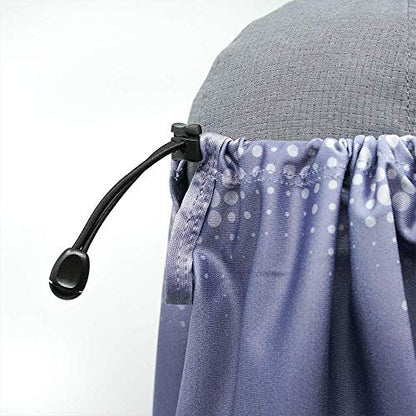 Sprigs Sun Protection Hat Shade Attachment with SPF 45+ & Cooling Fabric - color: Gray Swell