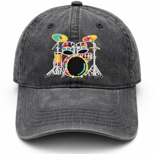WOAIDY Embroidered Baseball Cap for Men & Women - color: Drums