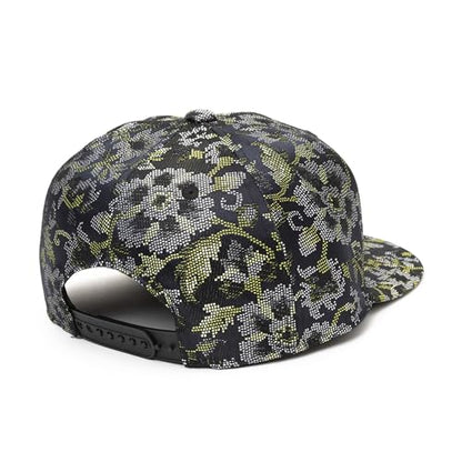 Japanese Kimono Baseball Cap for Men, Snapback Flat Brim Hat - color: 018, size: X-Large
