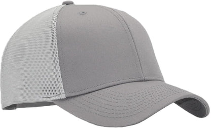 Mens Mesh Snapback Trucker Hat Baseball Cap, Fits OSFM&XXL Head - color: Grey, size: Medium-Large