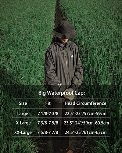 Zylioo XL XXL Bucket Hat for Big Heads, Quick Dry Travel Sun Hat with Strap - color: Burgundy, size: X-Large-XX-Large