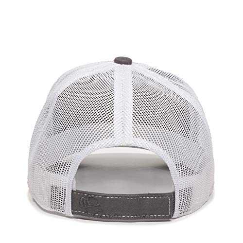 Outdoor Cap Unisex-Adult Outdoor Cap Structured Mesh Back Trucker Cap - color: Charcoal/White
