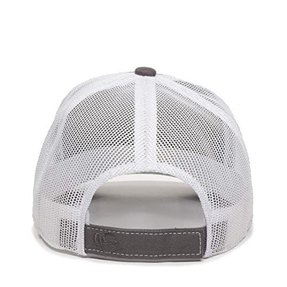 Outdoor Cap Unisex-Adult Outdoor Cap Structured Mesh Back Trucker Cap - color: Charcoal/White