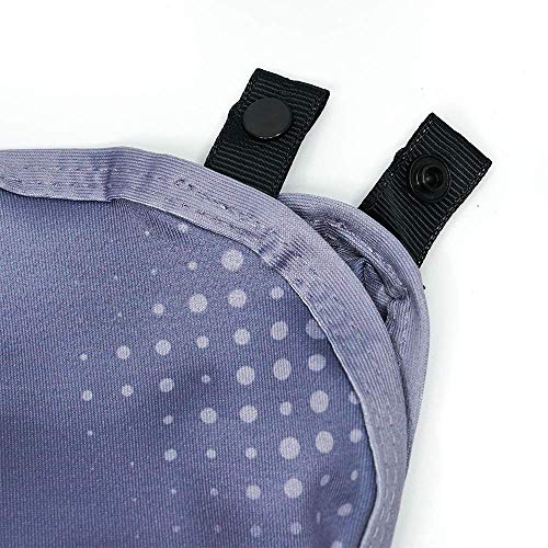 Sprigs Sun Protection Hat Shade Attachment with SPF 45+ & Cooling Fabric - color: Gray Swell