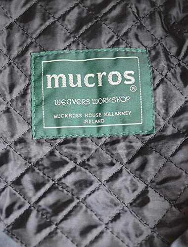 Mucros Weavers Irish Flat Cap Men Trinity Tweed Hat Driving Cap Made in Ireland - color: Blue Herringbone, size: X-Large