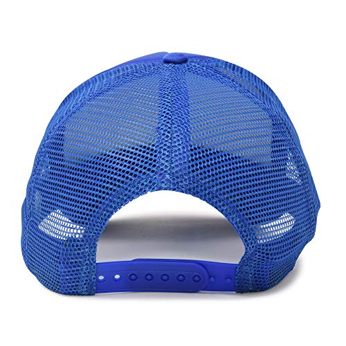 DALIX Solid Blank Trucker Hats Caps 2 Pack - color: Royal Blue