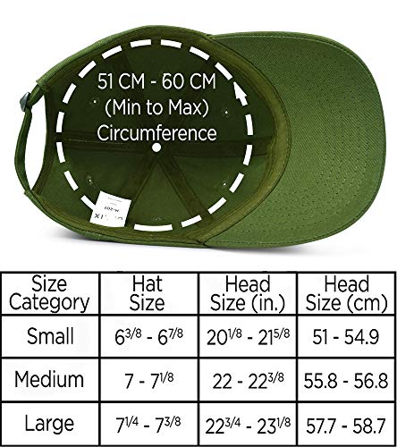 DALIX Baseball Cap Dad Hat Plain Men Women Cotton Adjustable Blank Unstructured Soft - color: Olive
