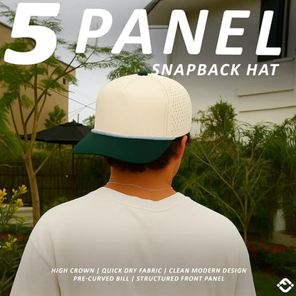 Funky Junque Golf Trucker Hat - color: Green/Beige