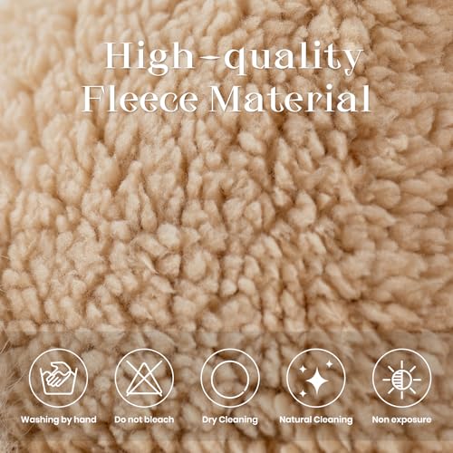 Womens Knit Pom Beanie Hat Thermal Polar Fleece Lined Winter Scarf Set Face Mask Hooded Scarf Earmuff Skull Hats